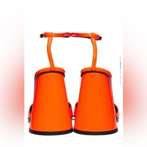 The Attico , orange Luz Heels, size 7,5, pristine, with dust bag and box.